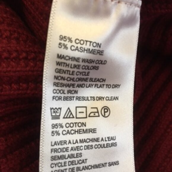 Tommy Bahama Knit L/S Half Zip Sweater NEW W/Tags Size Large Cotton&Cashmere - Picture 10 of 10